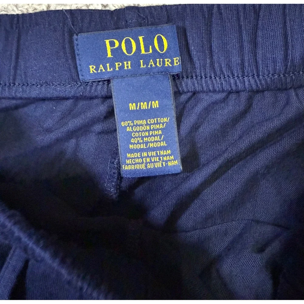 Polo Ralph Lauren Pajama Pants Blue‎ Loungewear Sleep Casual Minimalist Soft M